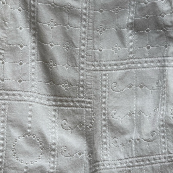 Zara Girls White Swiss Embroidery Playsuit - Size 6-7 - Picture 8 of 11